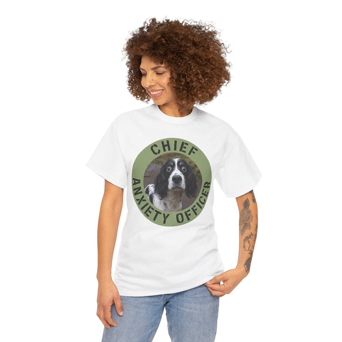 Spaniel Chief Anxiety Officer Dog T-Shirt – Funny Pet Lover Tee