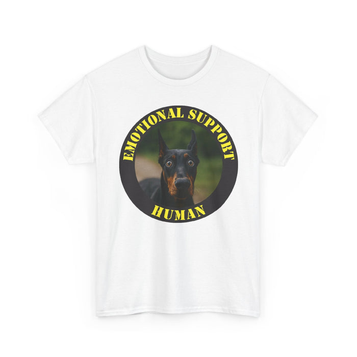 Emotional Support Human T-Shirt – Doberman Pet Lover Tee
