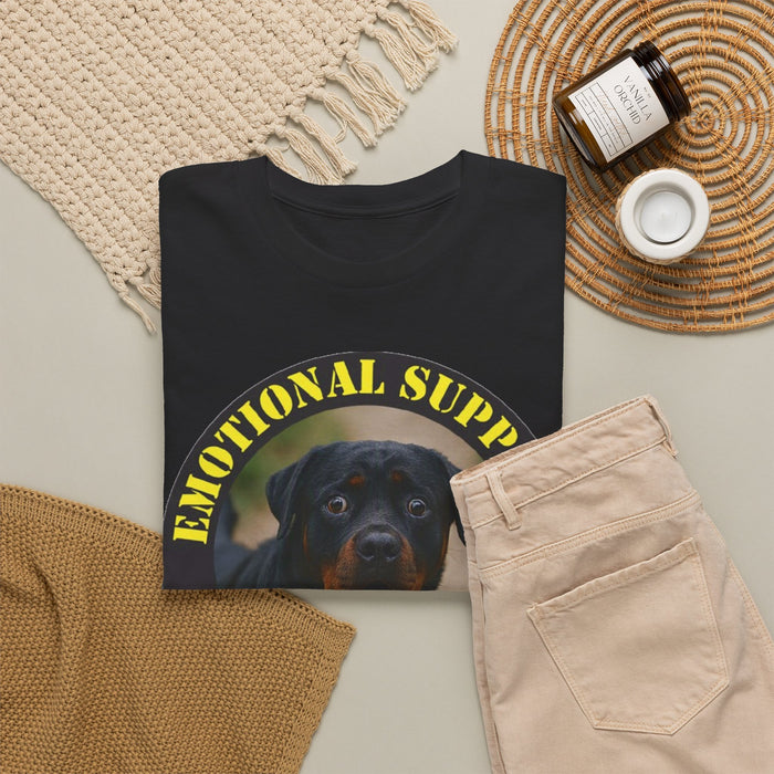Emotional Support Human T‑Shirt – Rottweiler Pet Lover Tee