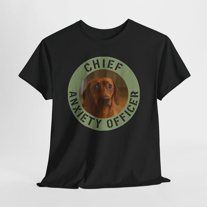 Chief Anxiety Officer T-Shirt — Funny Dog Graphic Tee