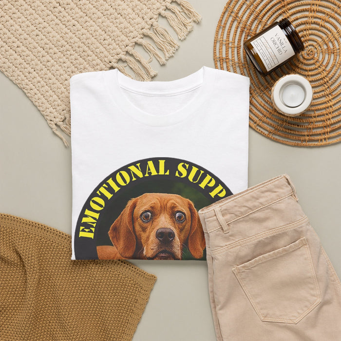 Emotional Support Human T-Shirt — Dog Portrait Graphic Tee