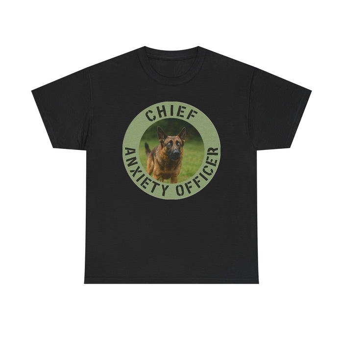 Chief Anxiety Officer T-Shirt — Funny Dog Anxiety Graphic Tee