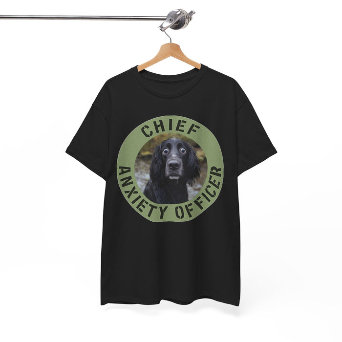 Spaniel Chief Anxiety Officer Dog T-Shirt – Funny Pet Rescue Gift