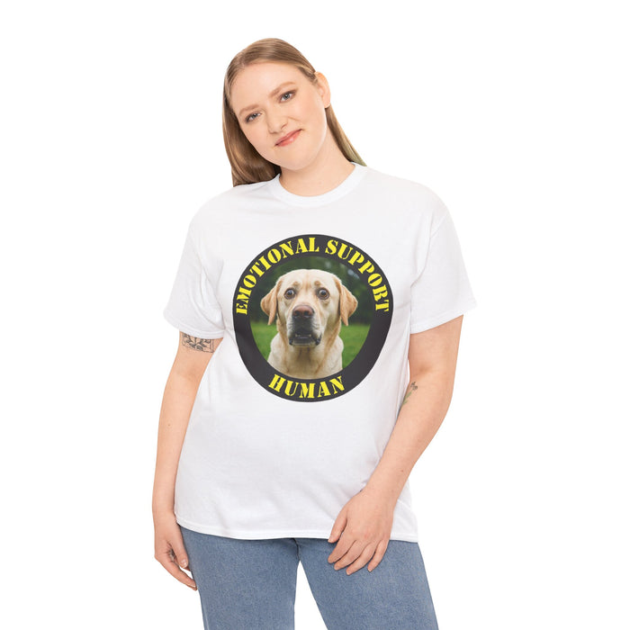 Emotional Support Human T-Shirt — Funny Labrador Pet Lover Tee
