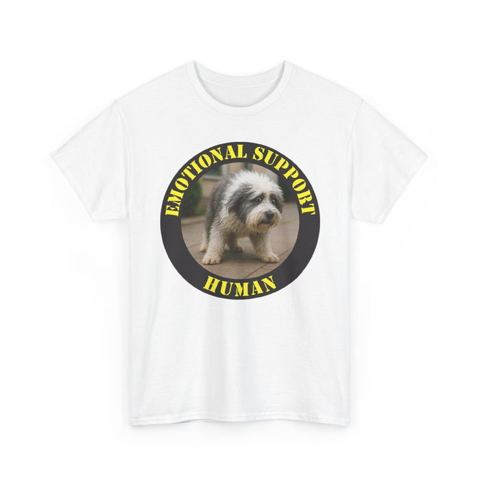 T-Shirt — "Emotional Support Human" Dog Photo Tee