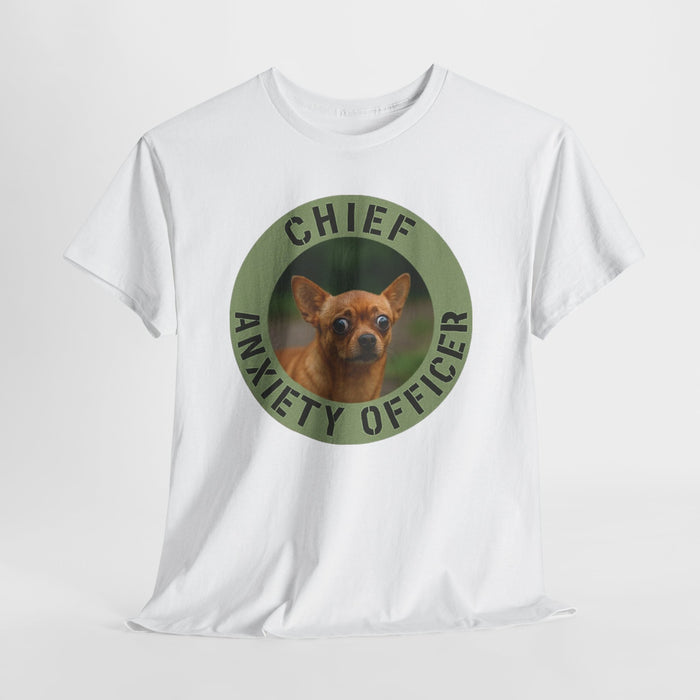 Chief Anxiety Officer T-Shirt — Funny Dog Graphic Tee