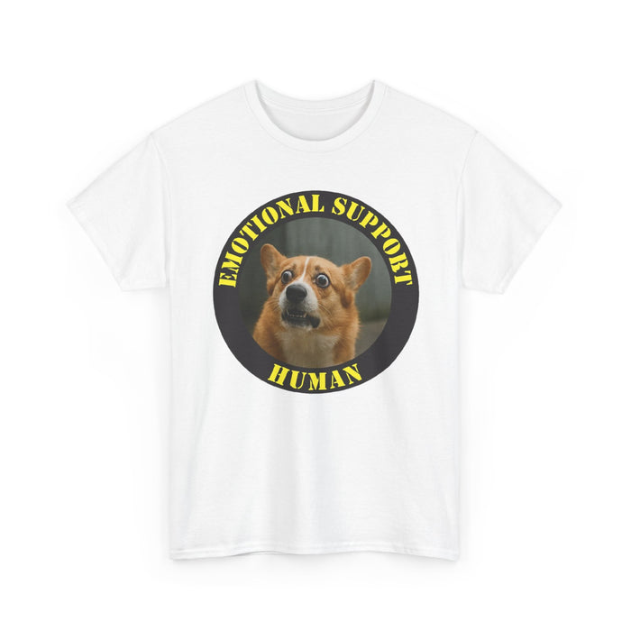 Emotional Support Human T‑Shirt — Funny Dog Meme Tee