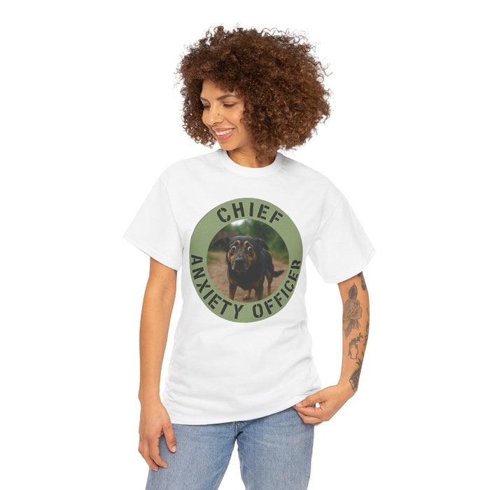 Chief Anxiety Officer T-Shirt — Funny Dog Anxiety Officer Tee