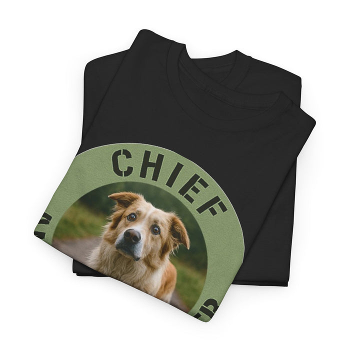 Chief Anxiety Officer T-Shirt — Funny Dog Graphic Tee for Dog Lovers