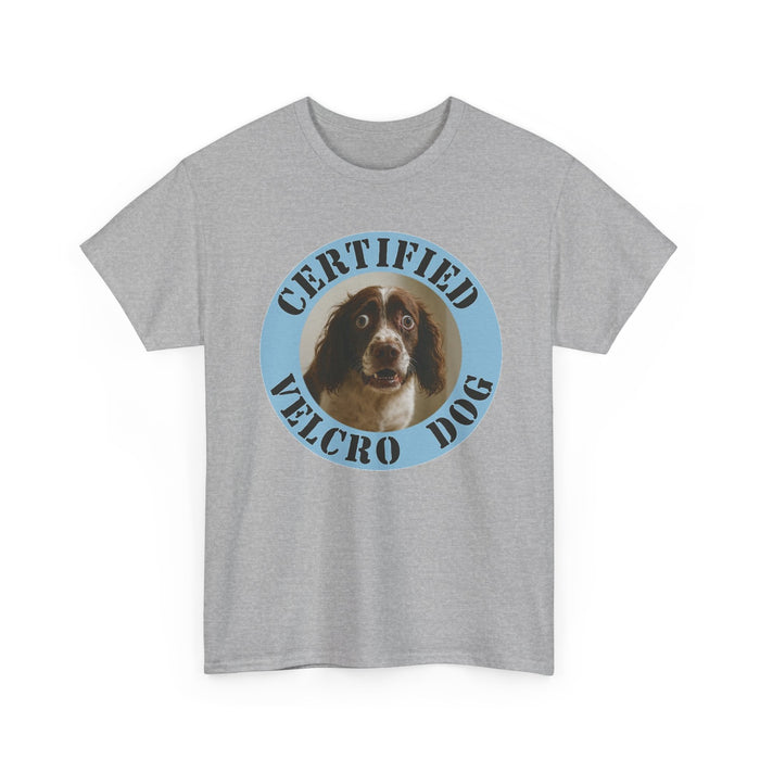 Certified Velcro Dog T-Shirt – Funny Vintage Pet Tee for Dog Lovers