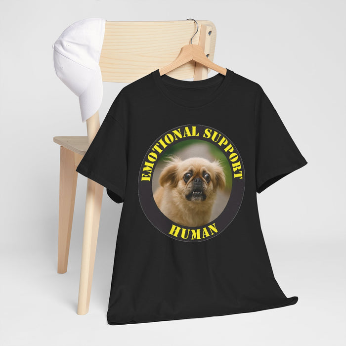 Emotional Support Human T-Shirt — Funny Pomeranian Pet Lover Tee