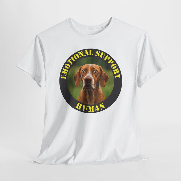 Dog Emotional Support Human T‑Shirt — Funny Pet Lover Tee