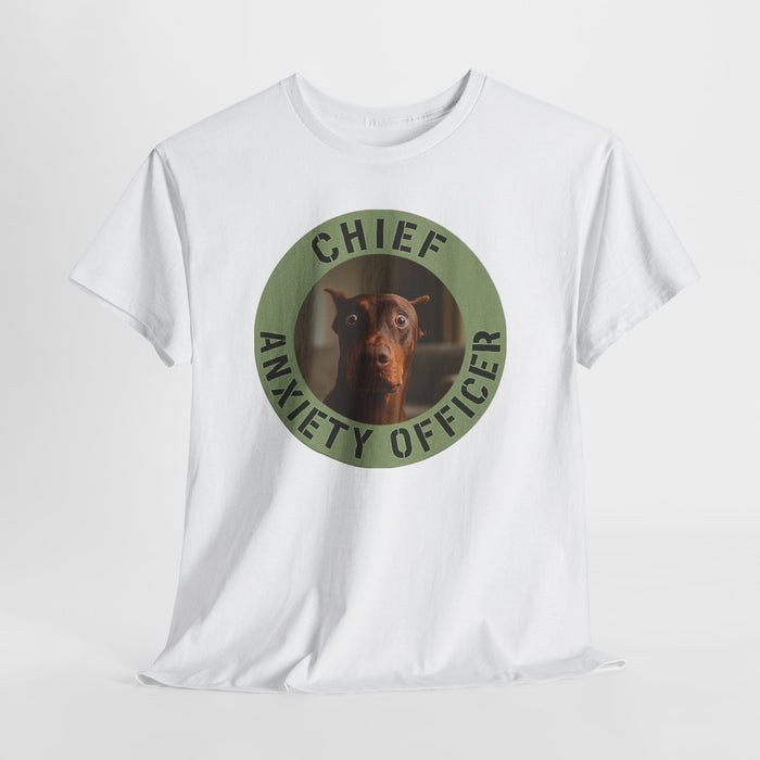 Chief Anxiety Officer T-Shirt – Funny Dog Graphic Tee