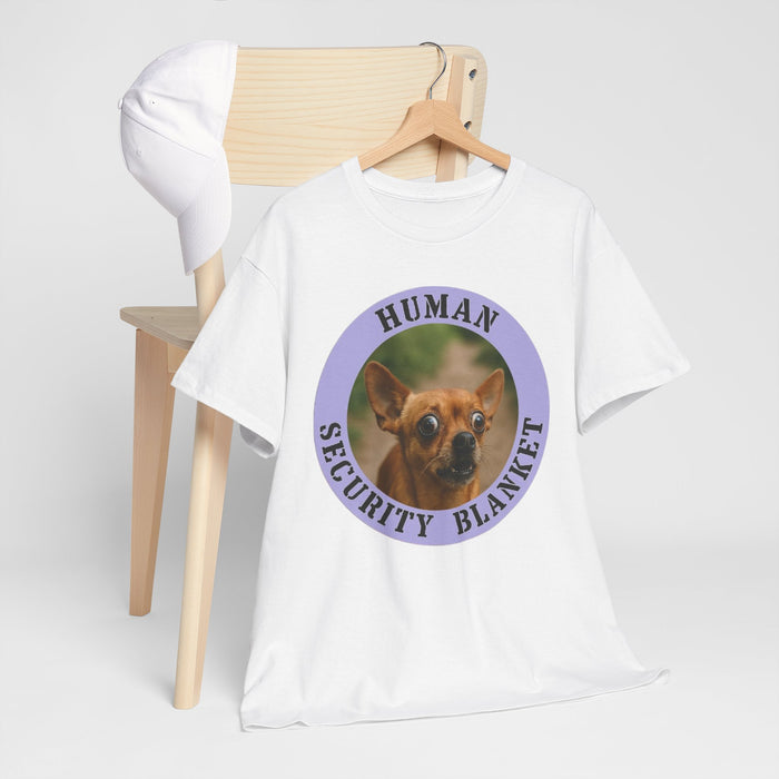 T‑Shirt — "Human Security Blanket" Chihuahua Graphic Tee