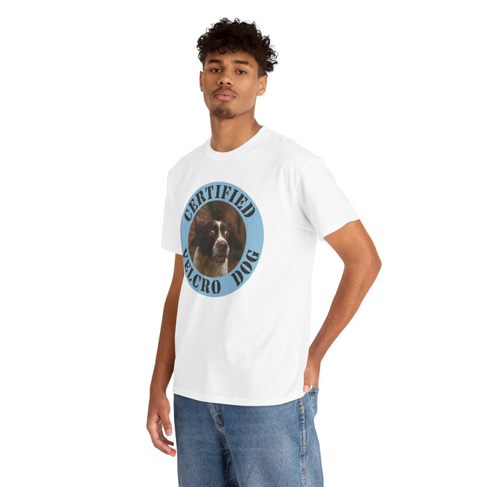 Certified Velcro Dog T-Shirt — Funny Dog Owner Tee