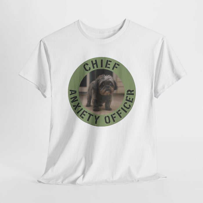 Chief Anxiety Officer T-Shirt — Funny Dog Graphic Tee