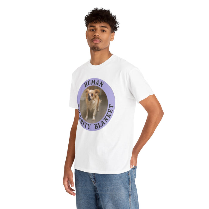 T‑Shirt — "Human Security Blanket" Cute Dog Graphic Tee