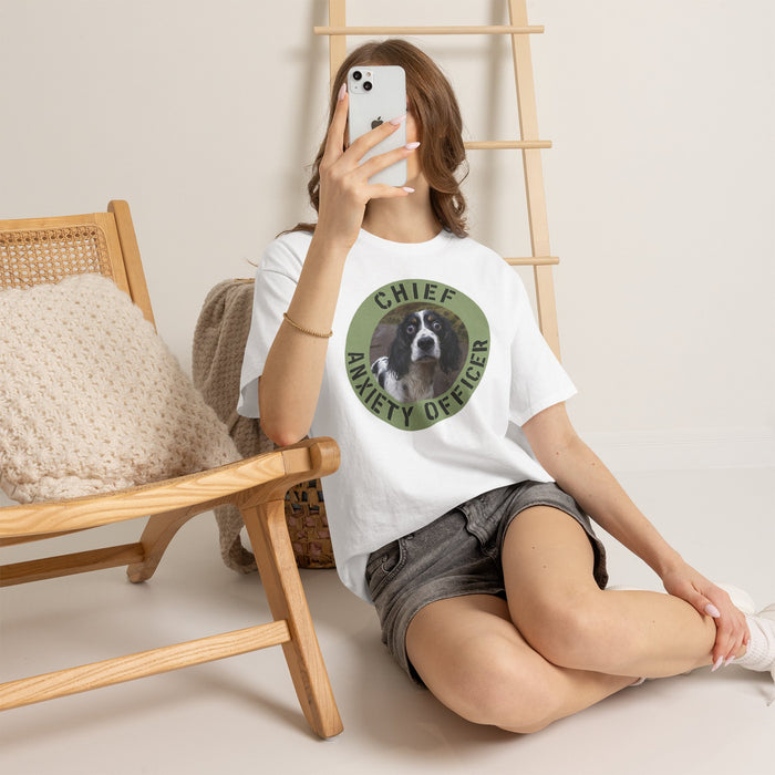 Spaniel Chief Anxiety Officer Dog T-Shirt – Funny Pet Lover Tee