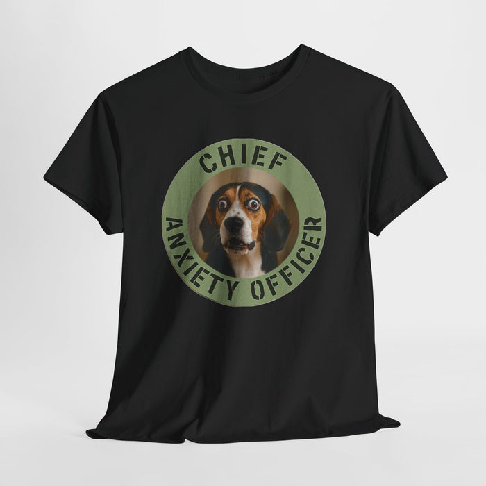 Chief Anxiety Officer T-Shirt — Funny Dog Pet Lover Tee