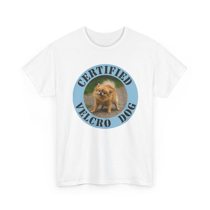 Certified Velcro Dog T-Shirt – Funny Pomeranian Pet Lover Tee