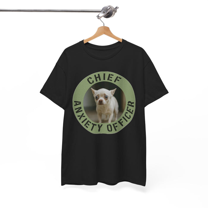 Chief Anxiety Officer T-Shirt — Funny Dog Graphic Tee