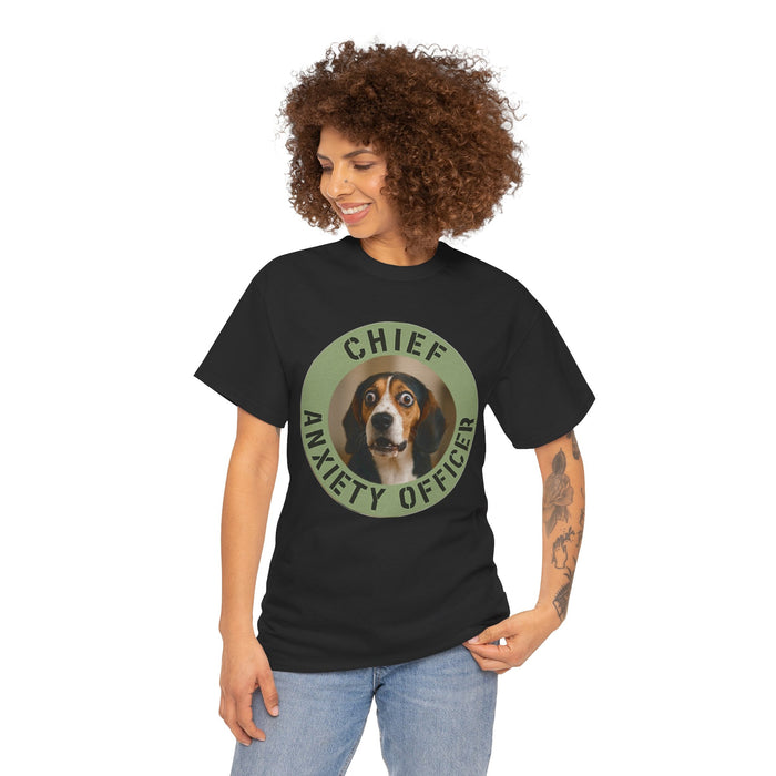 Chief Anxiety Officer T-Shirt — Funny Dog Pet Lover Tee