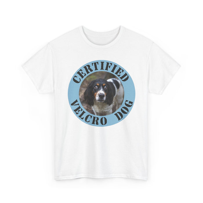 Spaniel Certified Velcro Dog T‑Shirt – Funny Dog Lover Tee