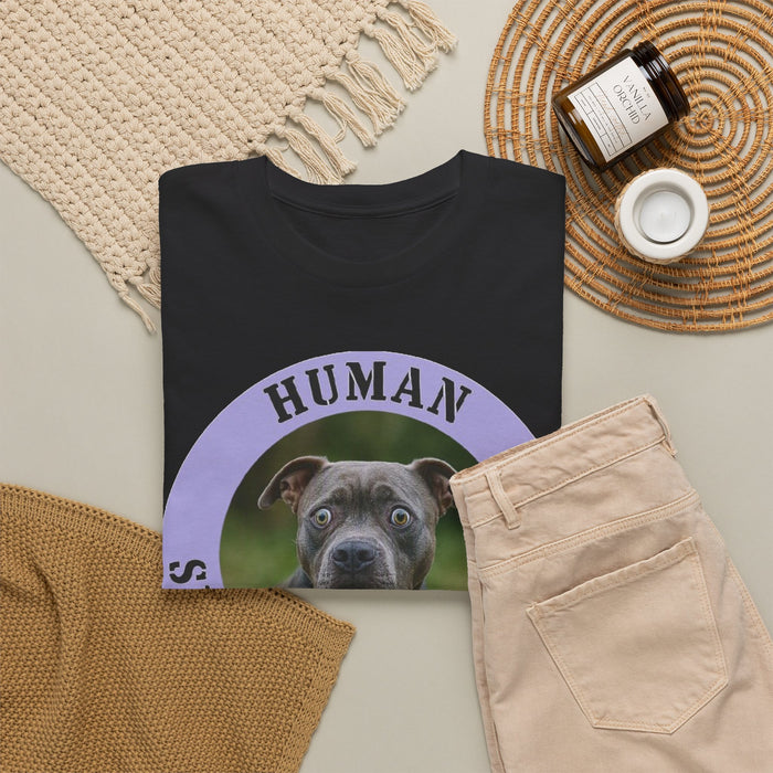 Pit Bull Human Security Blanket T-Shirt – Funny Dog Face Tee for Dog Lovers
