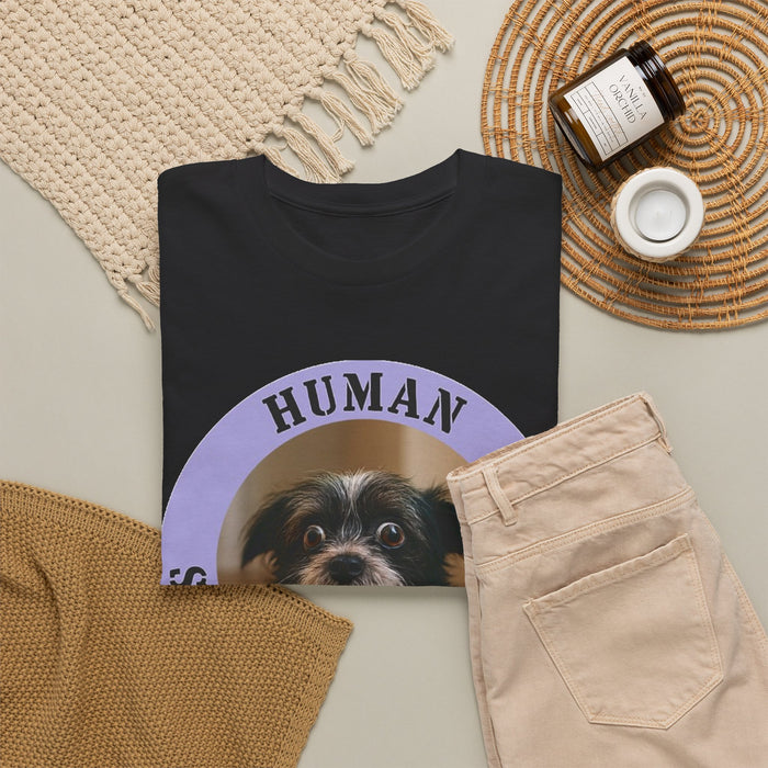 Human Security Blanket Dog Tee — Cute Rescue Pet T‑Shirt