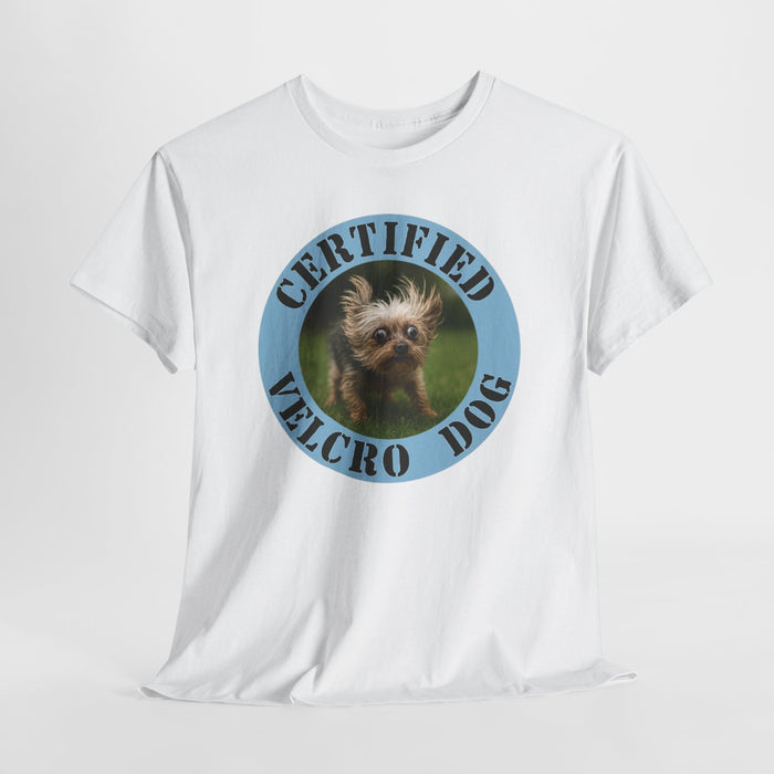 Certified Velcro Dog T-Shirt — Funny Vintage Pet Graphic Tee