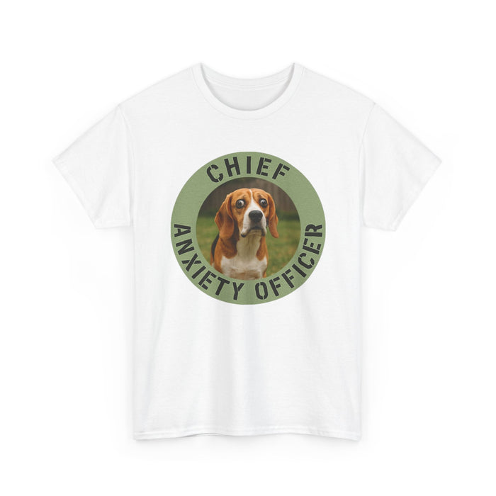 Chief Anxiety Officer Beagle T-Shirt — Funny Dog Lover Tee