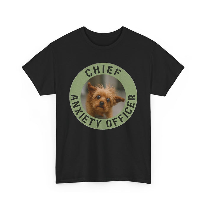 Chief Anxiety Officer Dog T‑Shirt – Funny Pet Lover Tee