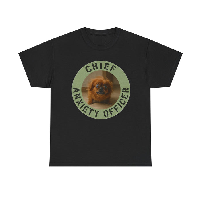Chief Anxiety Officer T-Shirt — Cute Pekingese Dog Graphic Tee
