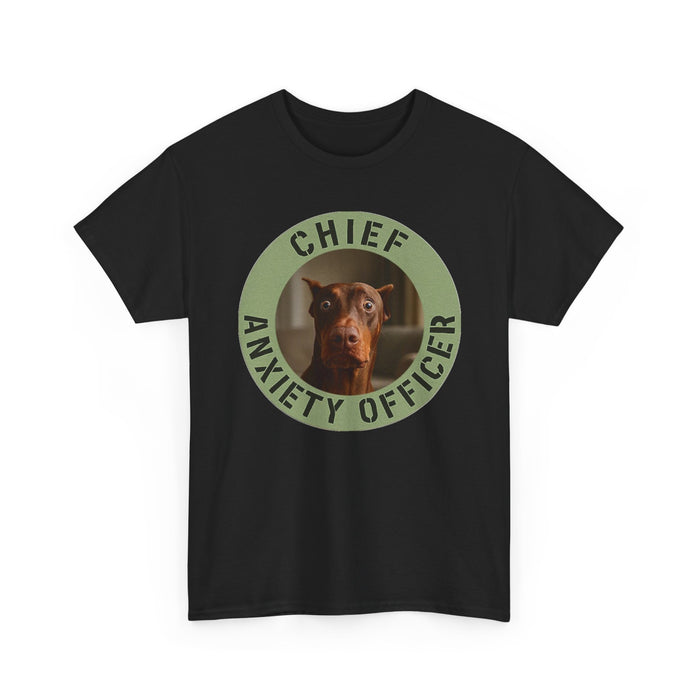 Chief Anxiety Officer T-Shirt – Funny Dog Graphic Tee