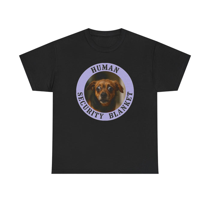 Dog Lover T-Shirt — "Human Security Blanket" Cute Dachshund Graphic Tee