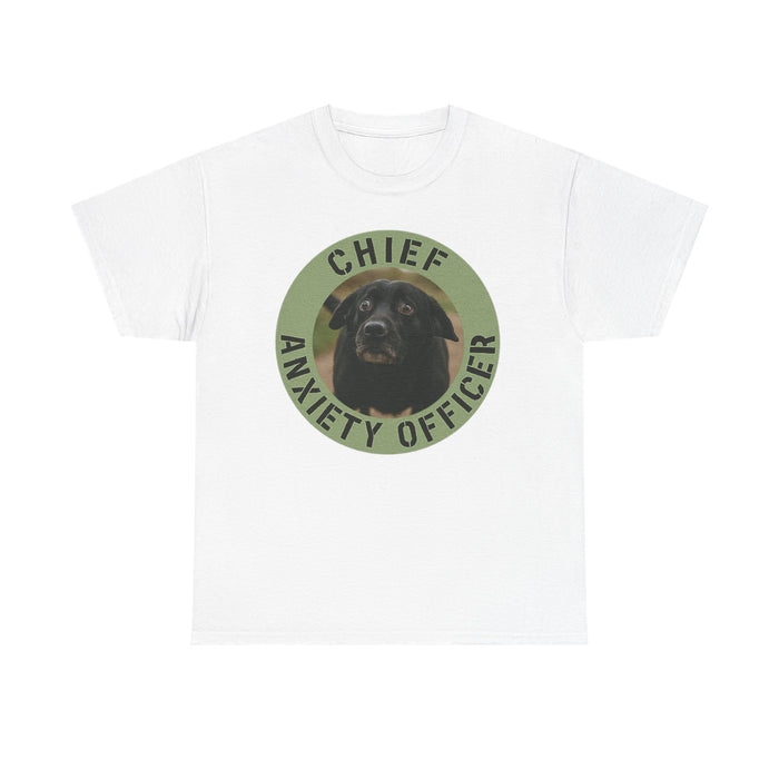 Chief Anxiety Officer T‑Shirt — Funny Dog Graphic Tee for Anxious Dog Lovers
