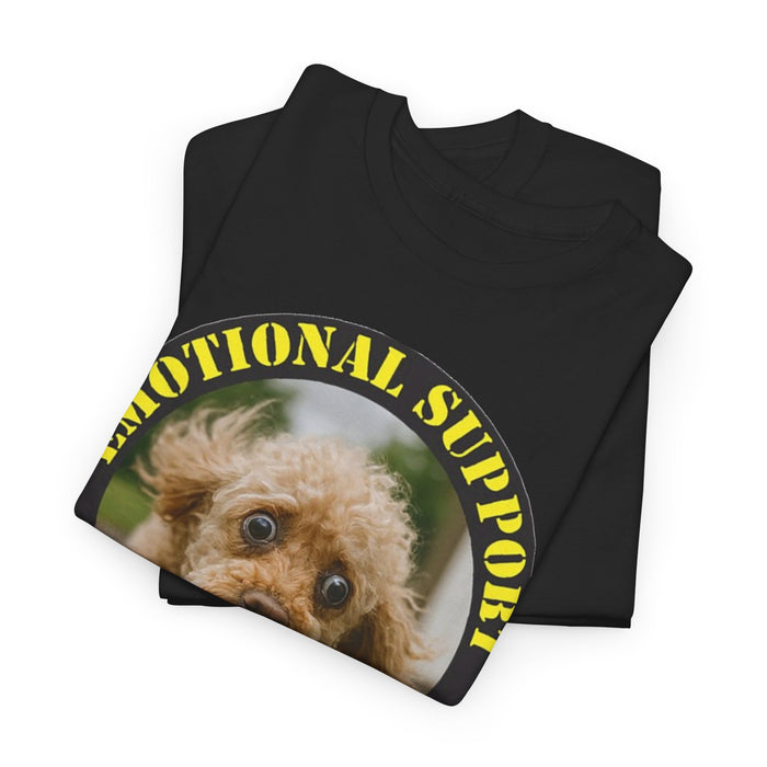 Emotional Support Human T‑Shirt — Cute Dog Photo Tee for Pet Lovers