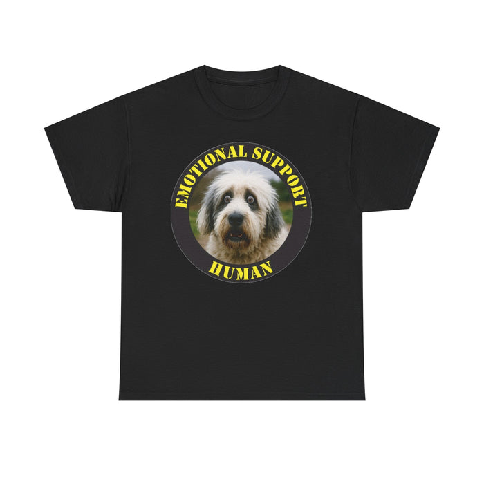 Emotional Support Human T-Shirt — Cute Dog Photo Graphic Tee