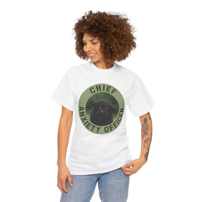 Chief Anxiety Officer T-Shirt – Funny Cute Pug Anxiety Tee