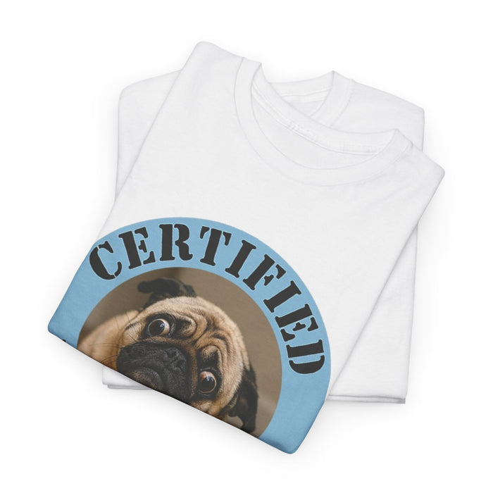 Pug "Certified Velcro Dog" T-Shirt