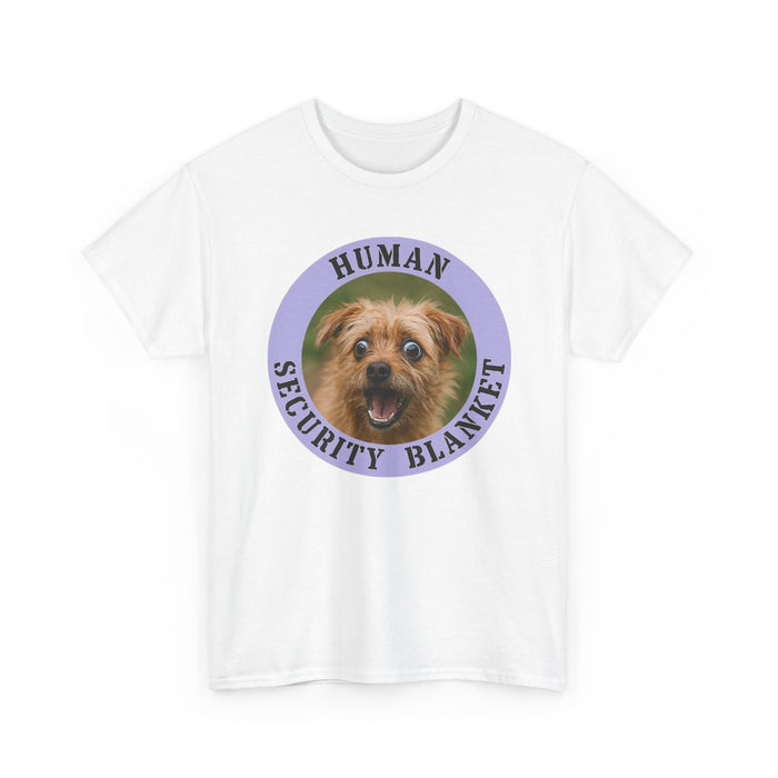 Dog Lover T-Shirt — "Human Security Blanket" Cute Puppy Graphic Tee