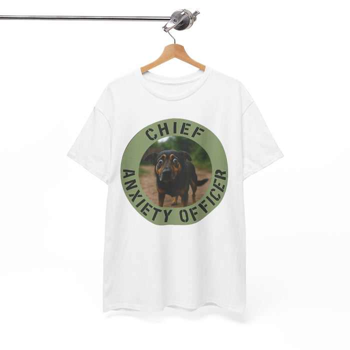 Chief Anxiety Officer T-Shirt — Funny Dog Anxiety Officer Tee