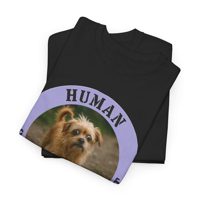 Dog 'Human Security Blanket' T-Shirt – Cute Small Dog Photo Tee