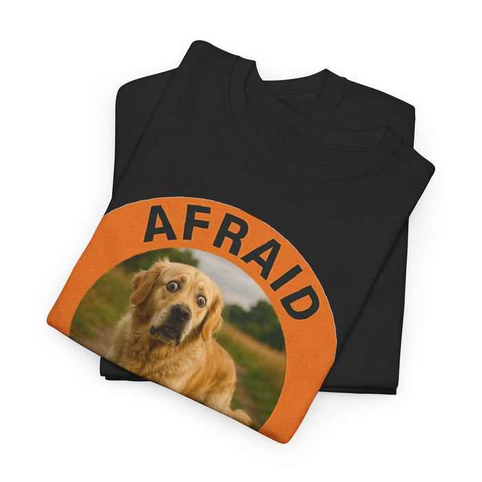 Golden Retriever Afraid But Trying Dog Graphic Tee