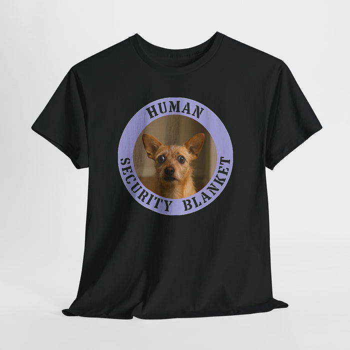 Dog Photo Tee — "Human Security Blanket" Cute Chihuahua Graphic T‑Shirt