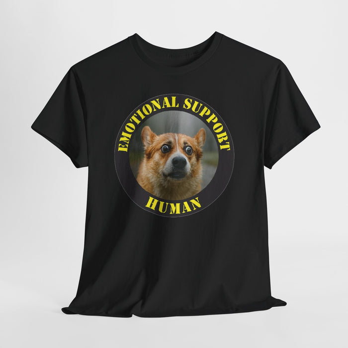 T-Shirt — "Emotional Support Human" Corgi Graphic Tee