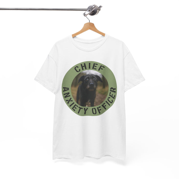Chief Anxiety Officer Dog T-Shirt – Funny Pet Lover Tee