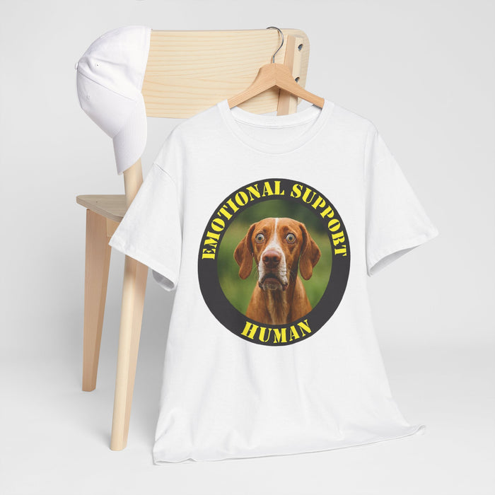 Dog Emotional Support Human T‑Shirt — Funny Pet Lover Tee