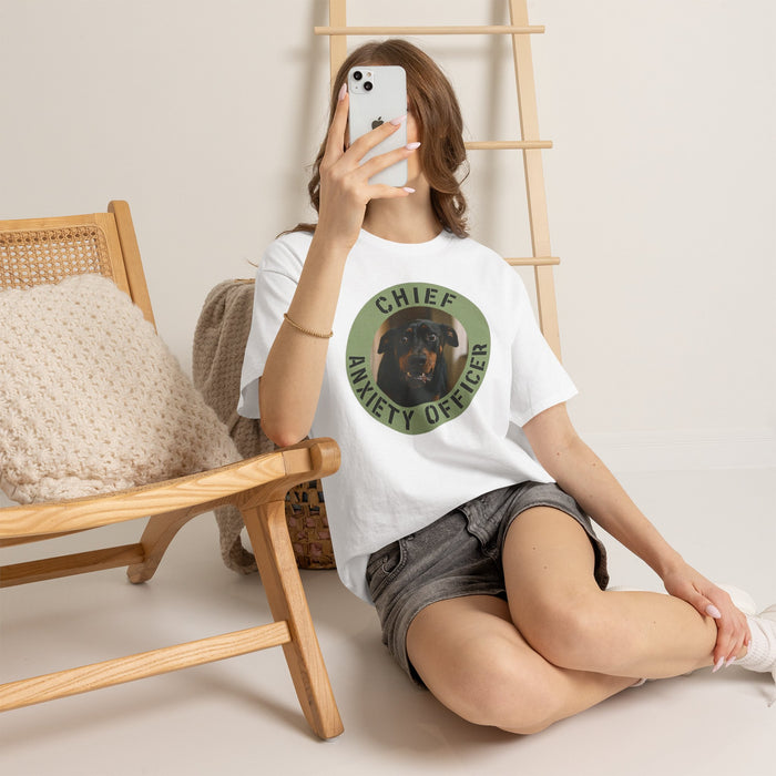 Chief Anxiety Officer T‑Shirt — Funny Dog Graphic Tee