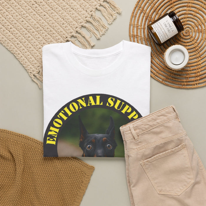 Emotional Support Human T-Shirt – Doberman Pet Lover Tee